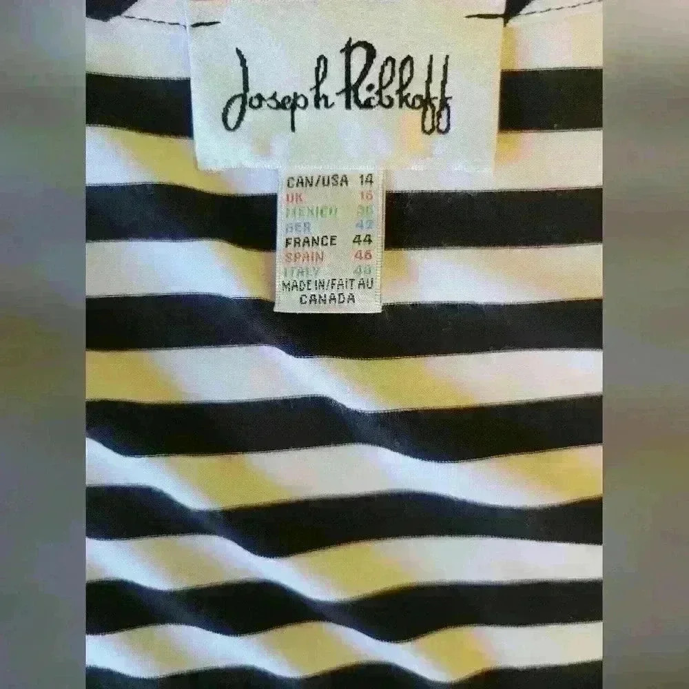 Joseph Ribkoff | Striped Tank Top, Size 14 - Picture 4 of 5
